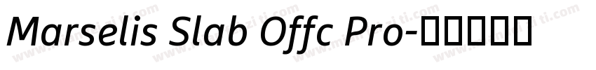 Marselis Slab Offc Pro字体转换